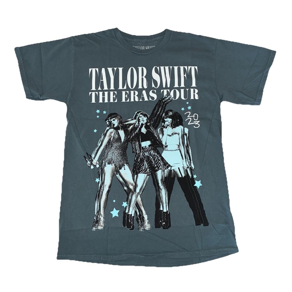 Taylor Swift T Shirt M Teal The Eras Tour 2023 Merch Blue 1989 Era Graphic‎ NEW